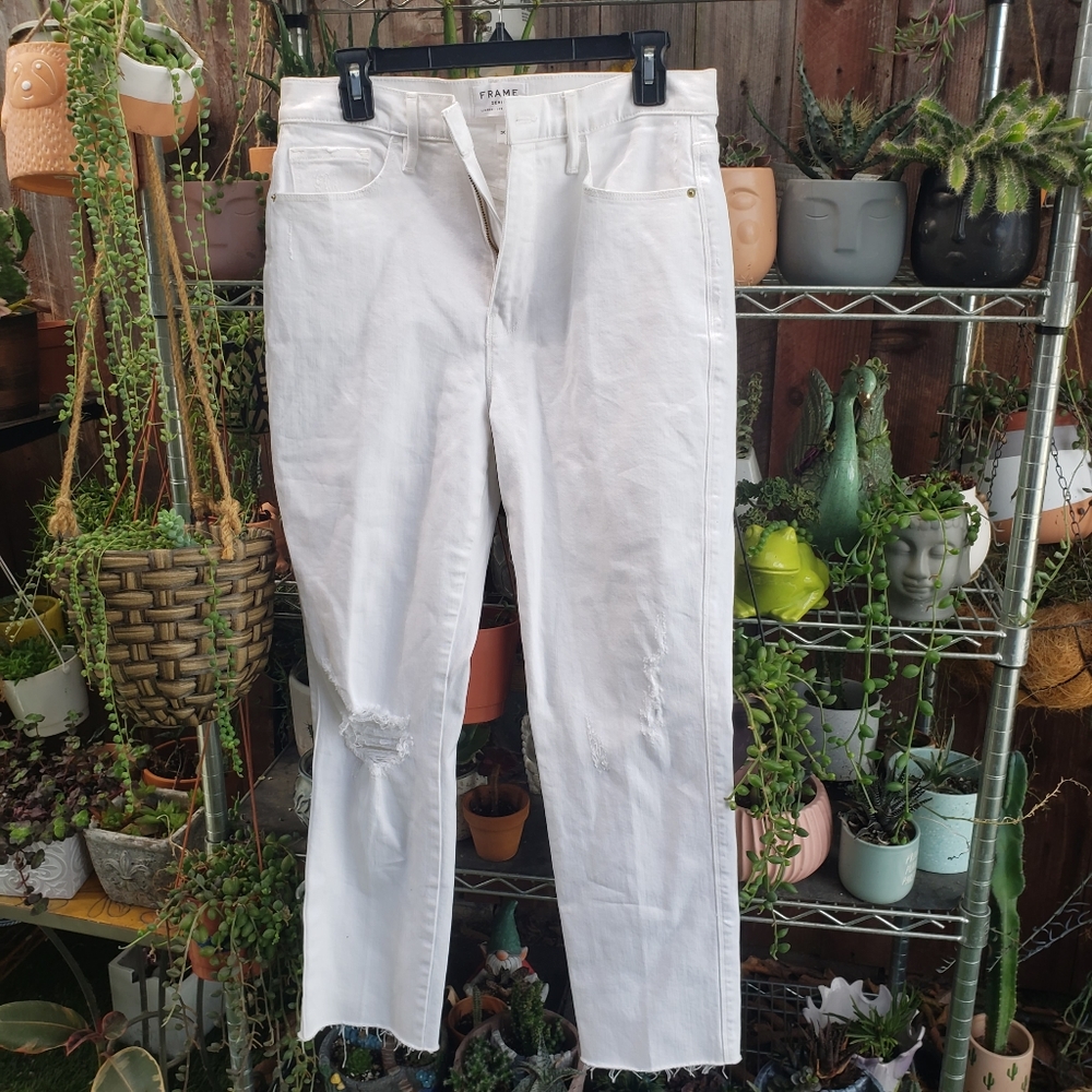 FAME HIGH ANKLE STRAIGHT LEG JEANS